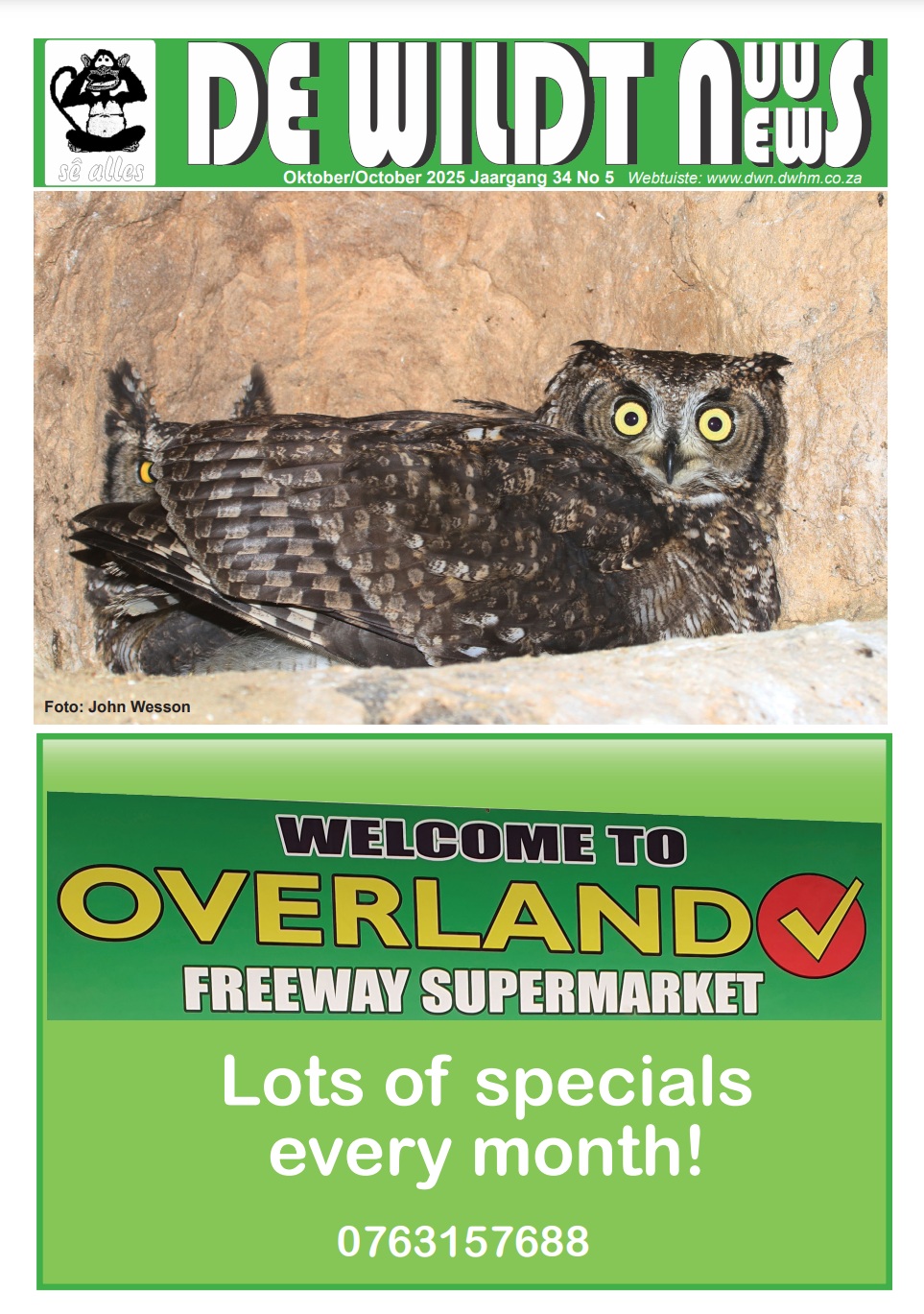 Voorblad van De Wildt Nuus